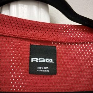 RSQ Vibrant Red Mesh Tee